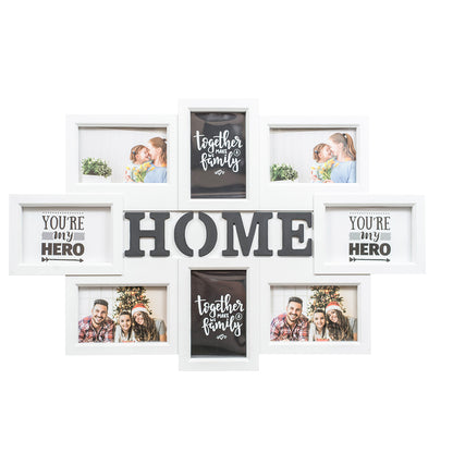 Rama foto Home, 8 poze, Naimeed D4561W, Alb