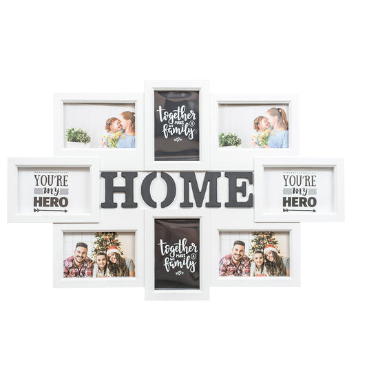 Rama foto Home, 8 poze, Naimeed D4561W, Alb