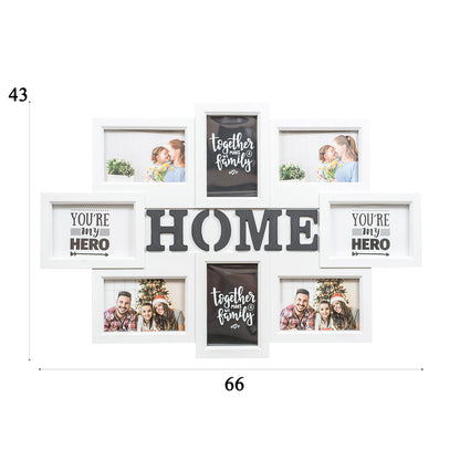 Rama foto Home, 8 poze, Naimeed D4561W, Alb