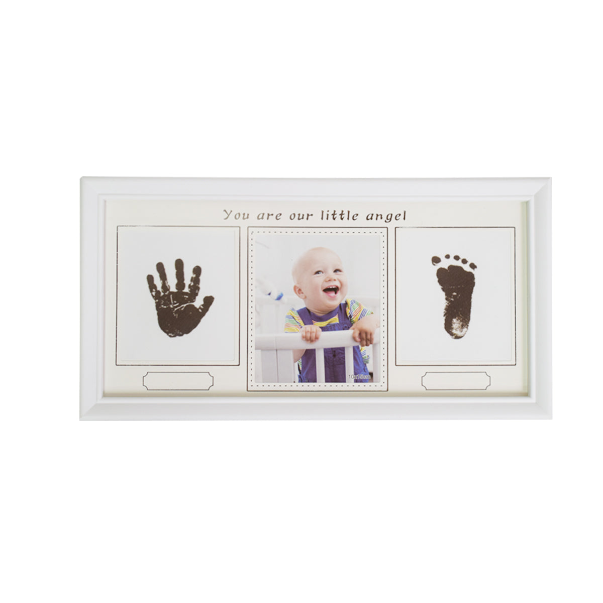 Rama foto cu amprenta, personalizabila, Naimeed D4571W, Alb