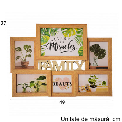 Rama foto Family, 6 poze, Naimeed D4589 Bamboo