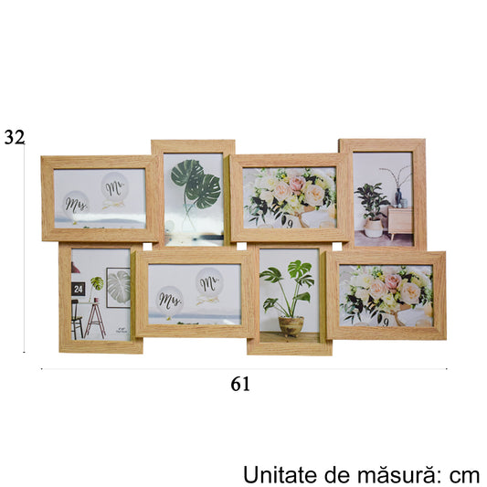 Rama foto, 8 poze, Naimeed D4591White Wood