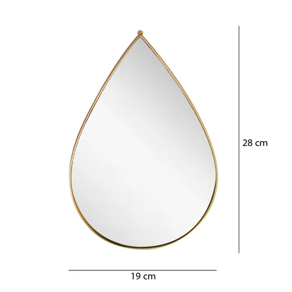 Set 3 Oglinzi Decorative, Naimeed D4604G, Auriu, 19x1x28 cm