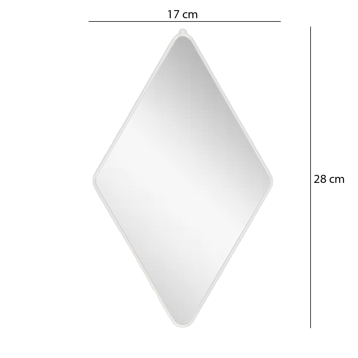 Set 4 Oglinzi Decorative, Naimeed D4608S, Argintiu, 17x1x28 cm