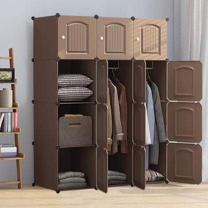 Dulap Modular, 12 Usi, Naimeed D4640, Maro
