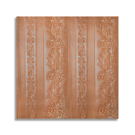 Set 10 x Tapet 3D Autoadeziv, design modern, rezistent la umezeala, usor de curatat, 70x70cm, Naimeed D4711, Maro