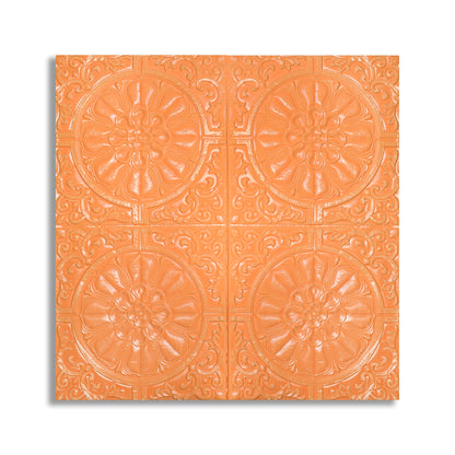 Set 5 x Tapet 3D Autoadeziv, design modern, rezistent la umezeala, usor de curatat, 70x70cm, Naimeed D4715, Portocaliu