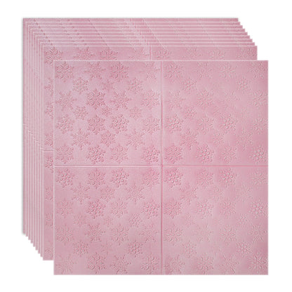 Set 10 x Tapet 3D Autoadeziv, design modern, rezistent la umezeala, usor de curatat, 70x70cm, Naimeed D4718, Roz