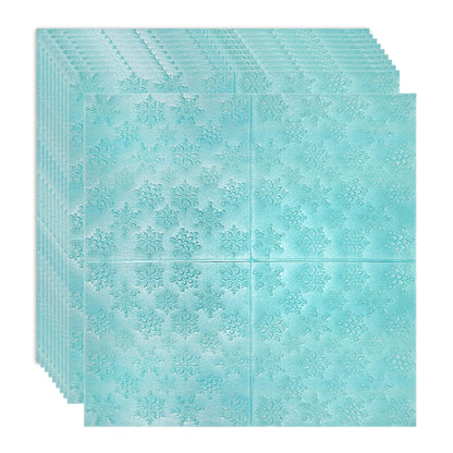Set 10 x Tapet 3D Autoadeziv, design modern, rezistent la umezeala, usor de curatat, 70x70cm, Naimeed D4721, Albastru