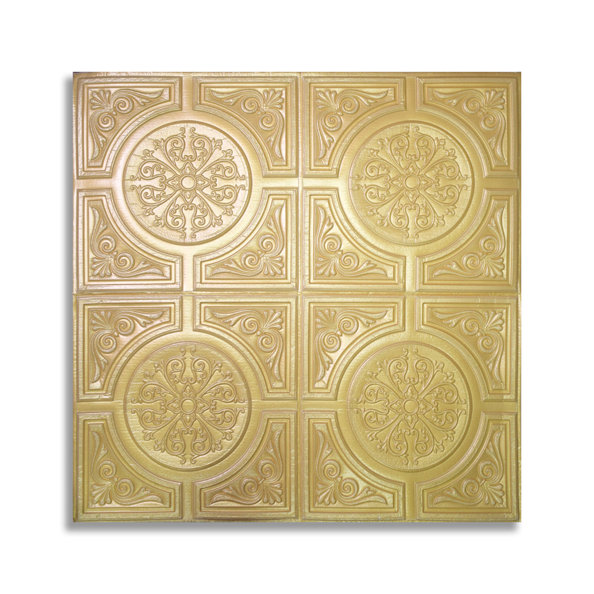Tapet 3D Autoadeziv, design modern, rezistent la umezeala, usor de curatat, 70x70cm, Naimeed D4722, Auriu