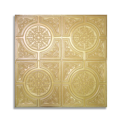 Tapet 3D Autoadeziv, design modern, rezistent la umezeala, usor de curatat, 70x70cm, Naimeed D4722, Auriu