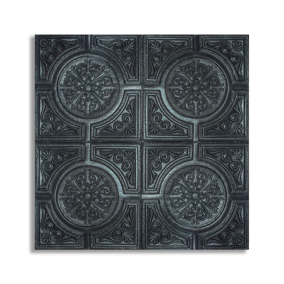 Set 10 x Tapet 3D Autoadeziv, design modern, rezistent la umezeala, usor de curatat, 70x70cm, Naimeed D4724, Negru