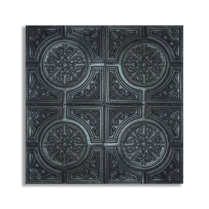 Set 10 x Tapet 3D Autoadeziv, design modern, rezistent la umezeala, usor de curatat, 70x70cm, Naimeed D4724, Negru