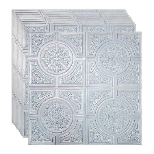 Set 10 x Tapet 3D Autoadeziv, design modern, rezistent la umezeala, usor de curatat, 70x70cm, Naimeed D4725, Albastru