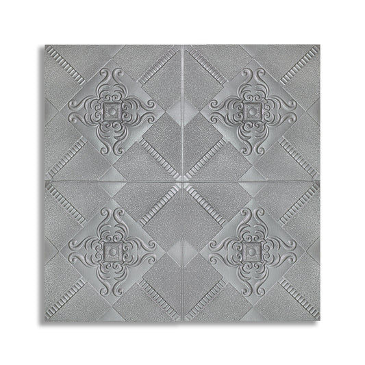 Tapet 3D Autoadeziv, design modern, rezistent la umezeala, usor de curatat, 70x70cm, Naimeed D4727, Argintiu
