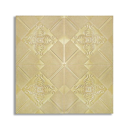 Tapet 3D Autoadeziv, design modern, rezistent la umezeala, usor de curatat, 70x70cm, Naimeed D4730, Auriu