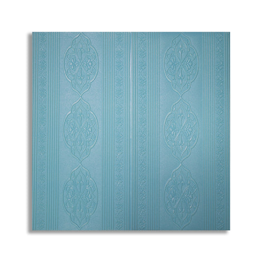 Set 5 x Tapet 3D Autoadeziv, design modern, rezistent la umezeala, usor de curatat, 70x70cm, Naimeed D4732, Albastru