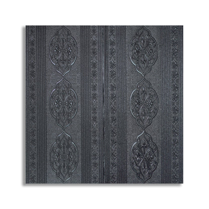 Set 5 x Tapet 3D Autoadeziv, design modern, rezistent la umezeala, usor de curatat, 70x70cm, Naimeed D4734, Negru