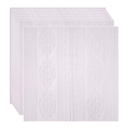 Set 10 x Tapet 3D Autoadeziv, design modern, rezistent la umezeala, usor de curatat, 70x70cm, Naimeed D4735, Roz