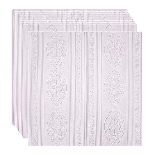 Set 10 x Tapet 3D Autoadeziv, design modern, rezistent la umezeala, usor de curatat, 70x70cm, Naimeed D4735, Roz
