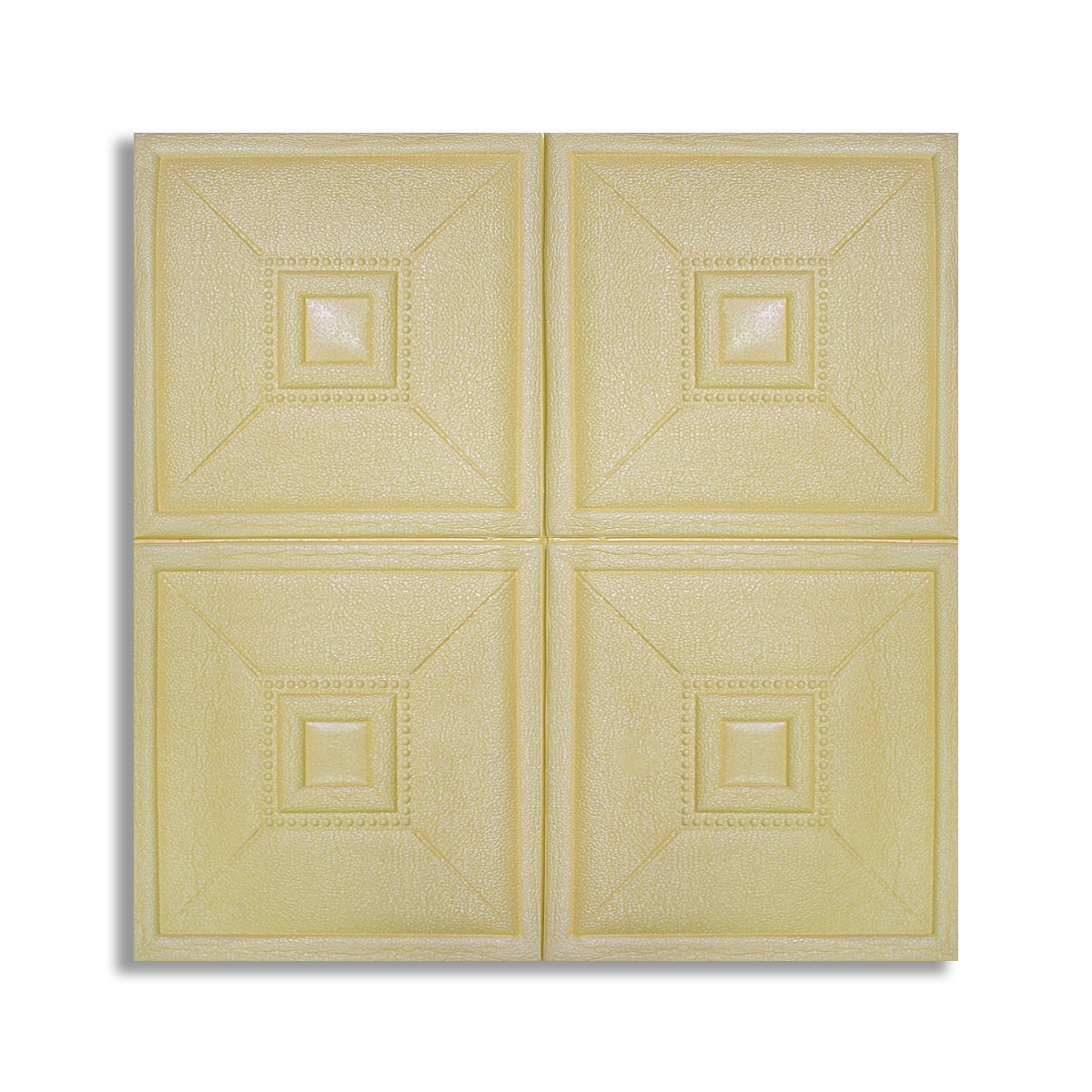 Set 10 x Tapet 3D Autoadeziv, design modern, rezistent la umezeala, usor de curatat, 70x70cm, Naimeed D4736, Galben