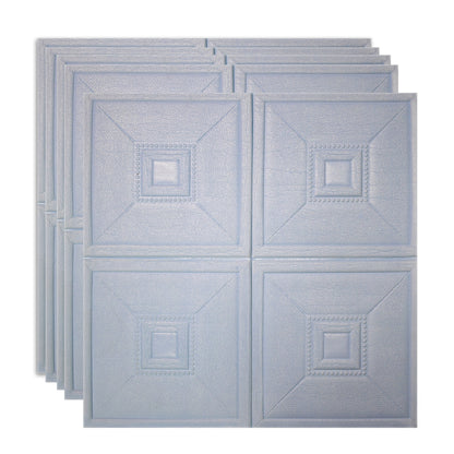 Set 5 x Tapet 3D Autoadeziv, design modern, rezistent la umezeala, usor de curatat, 70x70cm, Naimeed D4740, Albastru
