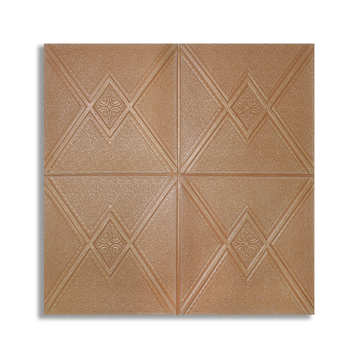 Set 5 x Tapet 3D Autoadeziv, design modern, rezistent la umezeala, usor de curatat, 70x70cm, Naimeed D4744, Maro
