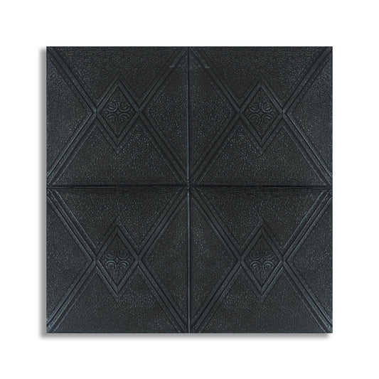 Tapet 3D Autoadeziv, design modern, rezistent la umezeala, usor de curatat, 70x70cm, Naimeed D4745, Negru