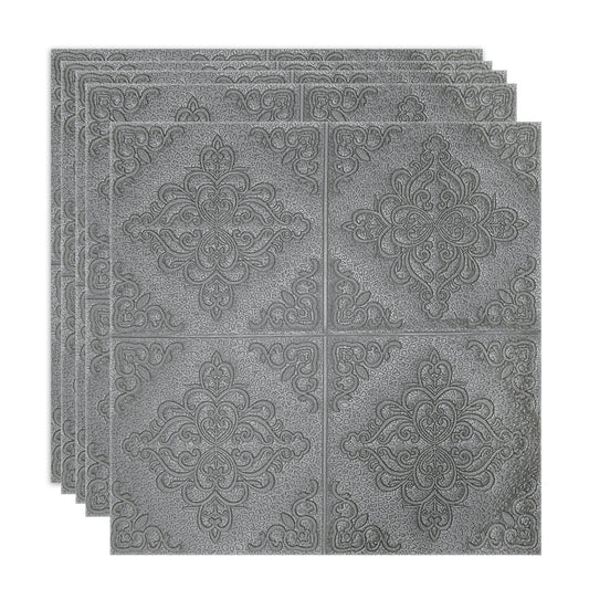 Set 5 x Tapet 3D Autoadeziv, design modern, rezistent la umezeala, usor de curatat, 70x70cm, Naimeed D4752, Argintiu