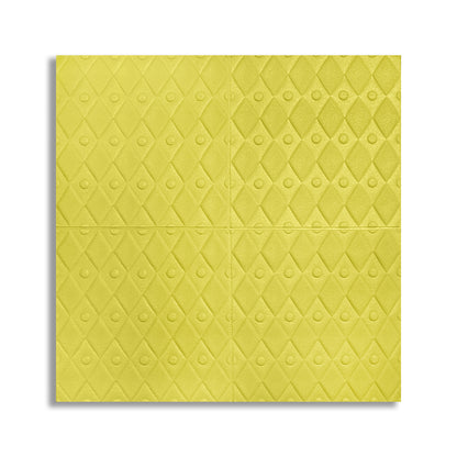 Set 5 x Tapet 3D Autoadeziv, design modern, rezistent la umezeala, usor de curatat, 70x70cm, Naimeed D4757, Galben
