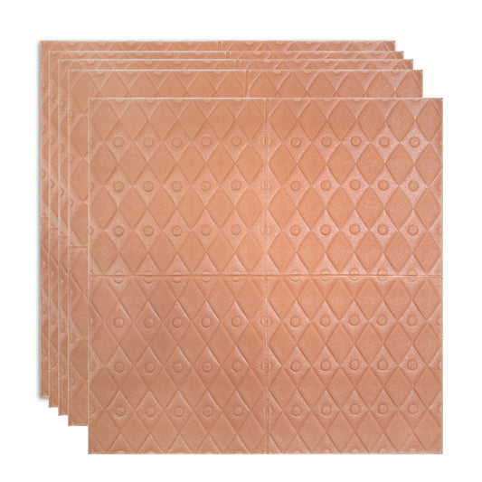 Set 5 x Tapet 3D Autoadeziv, design modern, rezistent la umezeala, usor de curatat, 70x70cm, Naimeed D4760, Maro