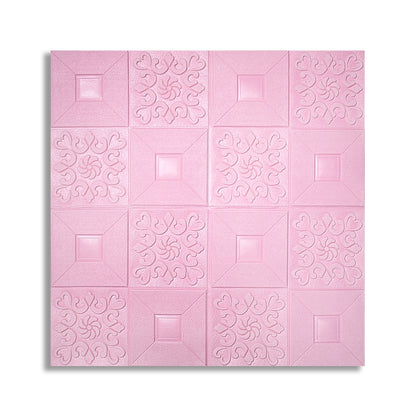 Tapet 3D Autoadeziv, design modern, rezistent la umezeala, usor de curatat, 70x70cm, Naimeed D4763, Roz