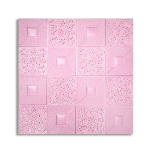 Tapet 3D Autoadeziv, design modern, rezistent la umezeala, usor de curatat, 70x70cm, Naimeed D4763, Roz