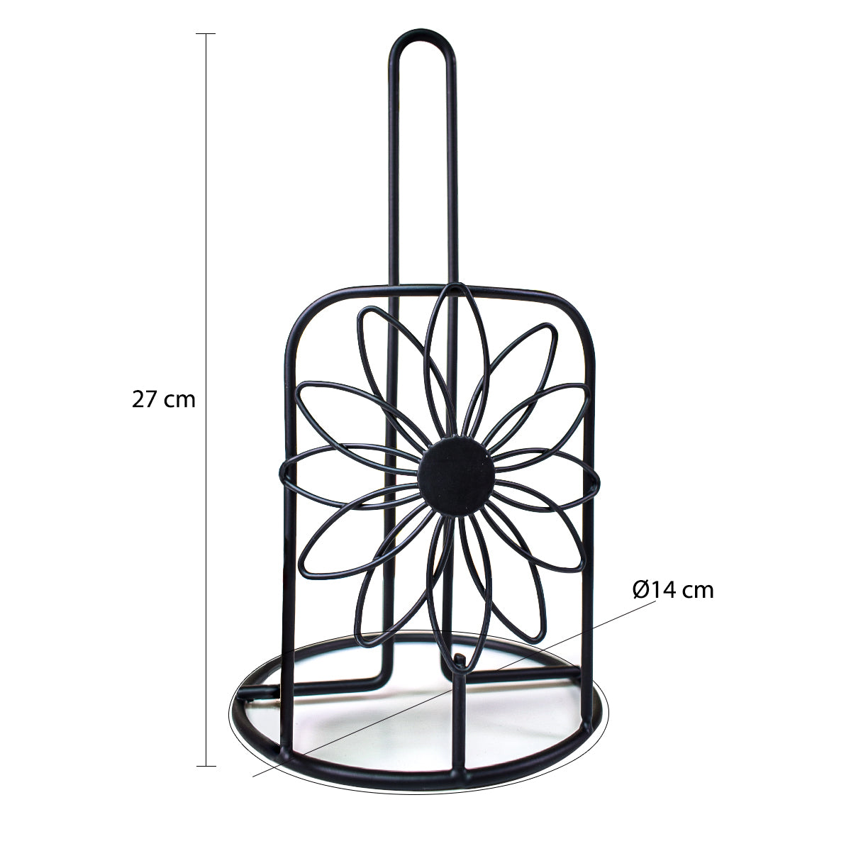 Suport servetele din metal, Naimeed D4772, Negru
