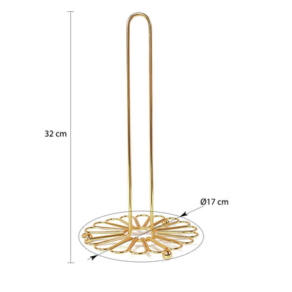 Suport servetele din metal, Naimeed D4775, Auriu