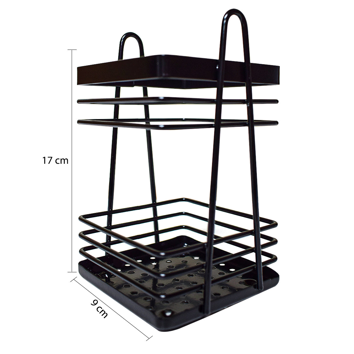 Suport tacamuri din metal, Naimeed D4777, Negru