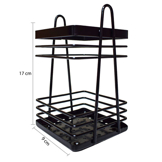 Suport tacamuri din metal, Naimeed D4777, Negru