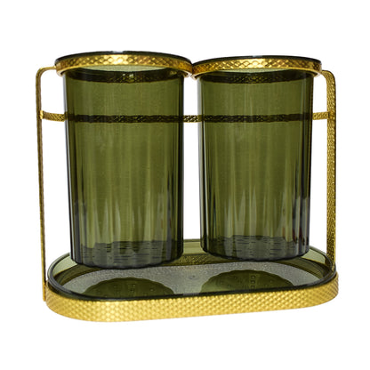 Suport tacamuri din metal, Naimeed D4779, Auriu