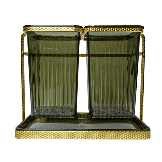 Suport tacamuri din metal, Naimeed D4780, Auriu