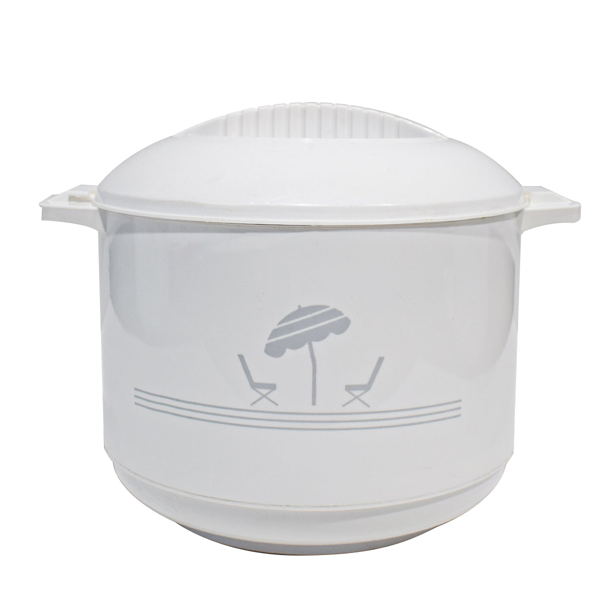 Caserola termica, set 3 piese, interior din inox, Naimeed D4792, Alb
