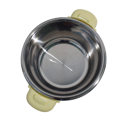Caserola termica, set 5 piese, cu interior din inox, Naimeed D4799, Crem