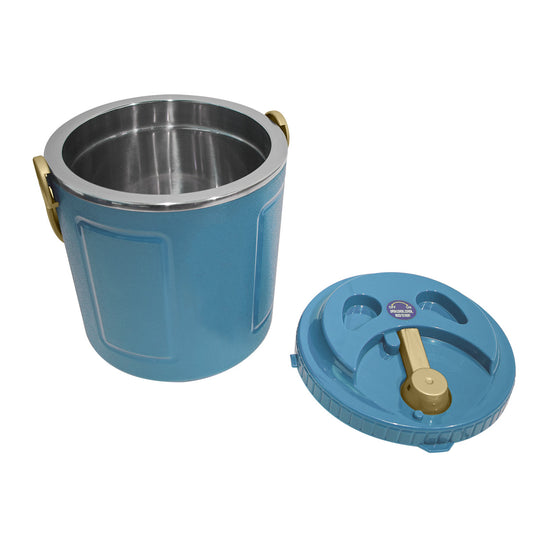 Caserola termica, set 3 piese, cu interior din inox, Naimeed D4803, Albastru