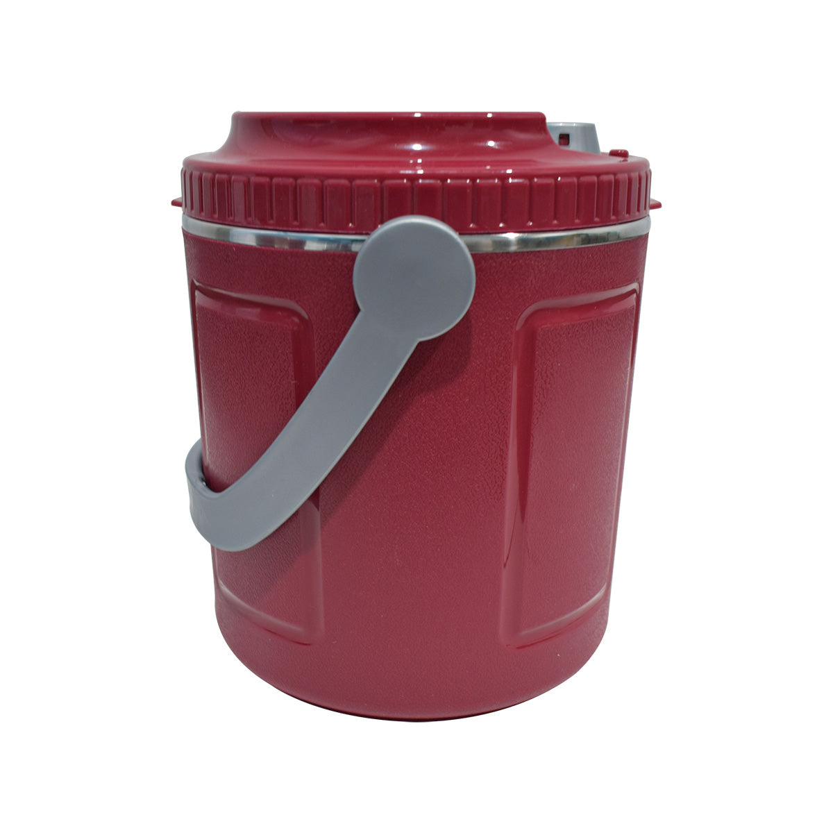 Caserola termica, set 3 piese, cu interior din inox, Naimeed D4803, Rosu
