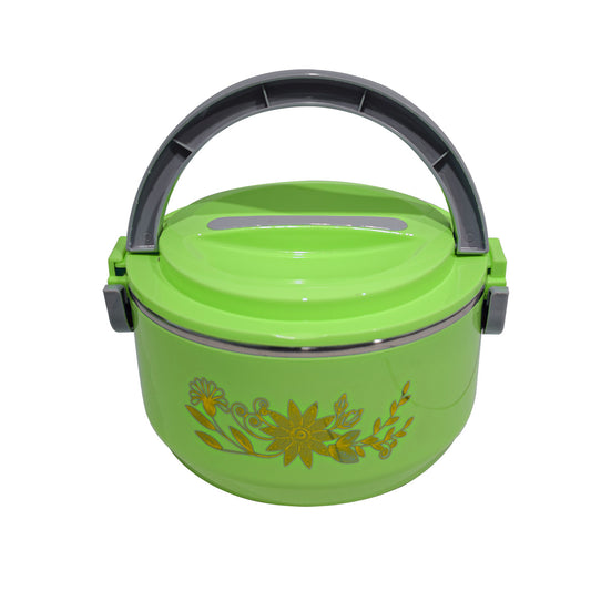 Caserola termica, set 3 piese, cu interior din inox, Naimeed D4810, Verde