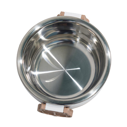 Caserola termica, set 7 piese, cu interior din inox, Naimeed D4820, Maro