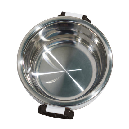 Caserola termica, set 7 piese, cu interior din inox, Naimeed D4820, Negru