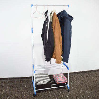Organizator haine, mobil, 2 polite, Naimeed D4833, Alb