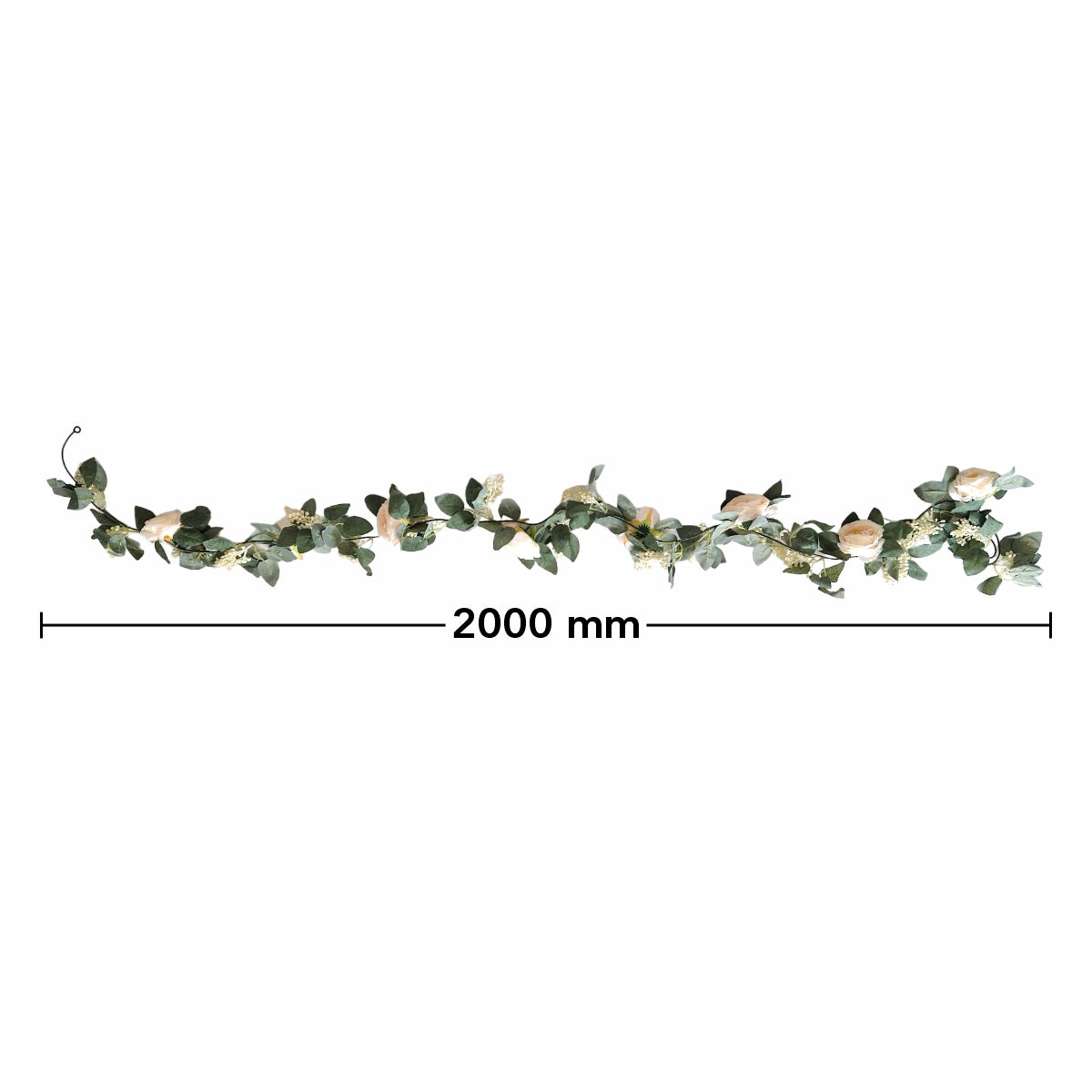 Planta artificiala curgatoare cu flori, Naimeed D4866, Portocaliu, 2m