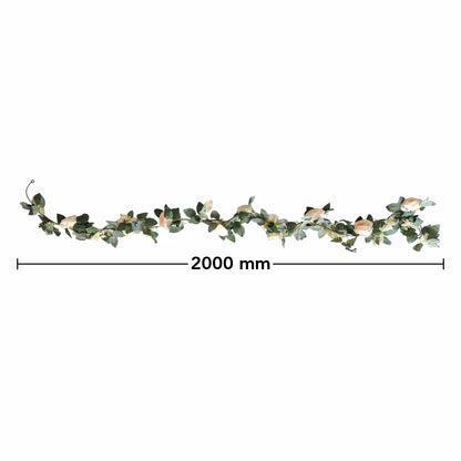 Planta artificiala curgatoare cu flori, Naimeed D4866, Portocaliu, 2m