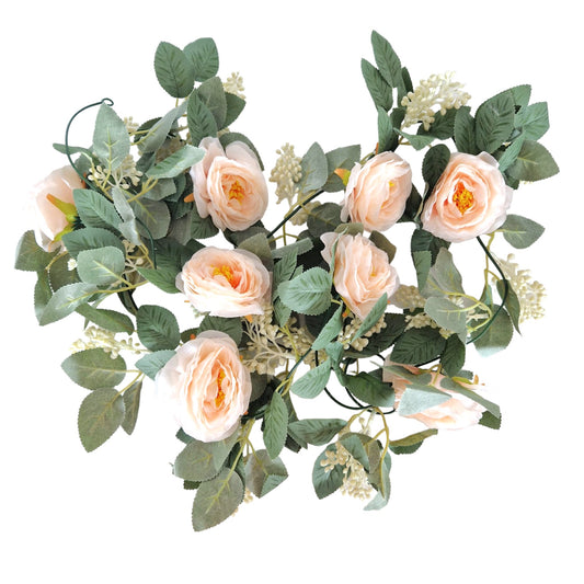 Planta artificiala curgatoare cu flori, Naimeed D4866, Roz Deschis, 2m